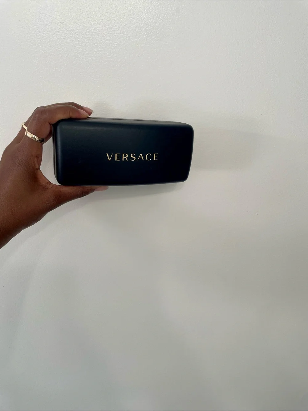 Authentic Versace Black Shield VR Visor with Matching Case